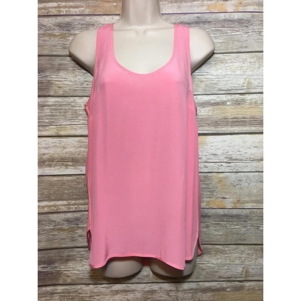 Daniel Rainn Silk Coral Pink Tank Blouse S